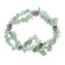 Earth's Jewels Semi-Precious Amazonite Natural Green 2-Strand Bracelet Chips, Butterfly Charm